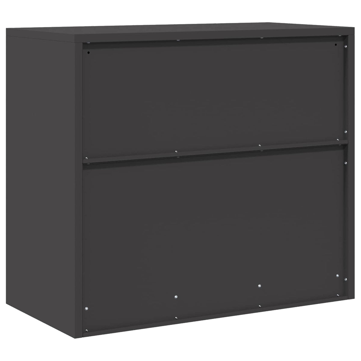 vidaXL Storage Cabinet Black 80 x 40 x 70 cm Steel