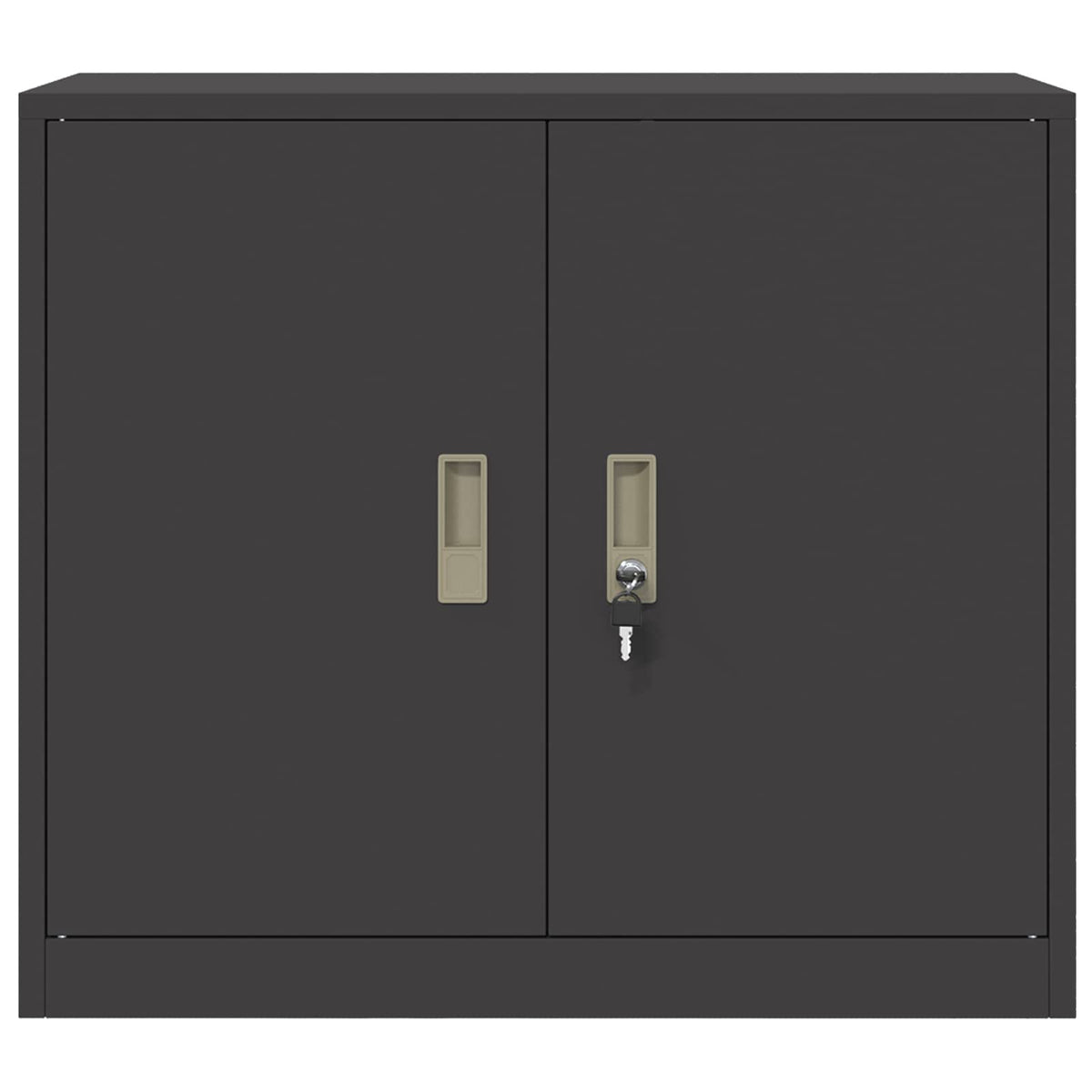 vidaXL Storage Cabinet Black 80 x 40 x 70 cm Steel