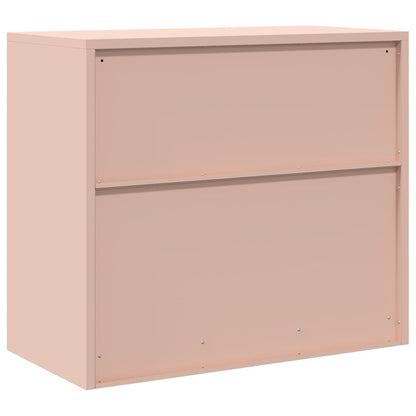 vidaXL Storage Cabinet Pink 80 x 40 x 70 cm Steel