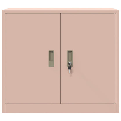 vidaXL Storage Cabinet Pink 80 x 40 x 70 cm Steel