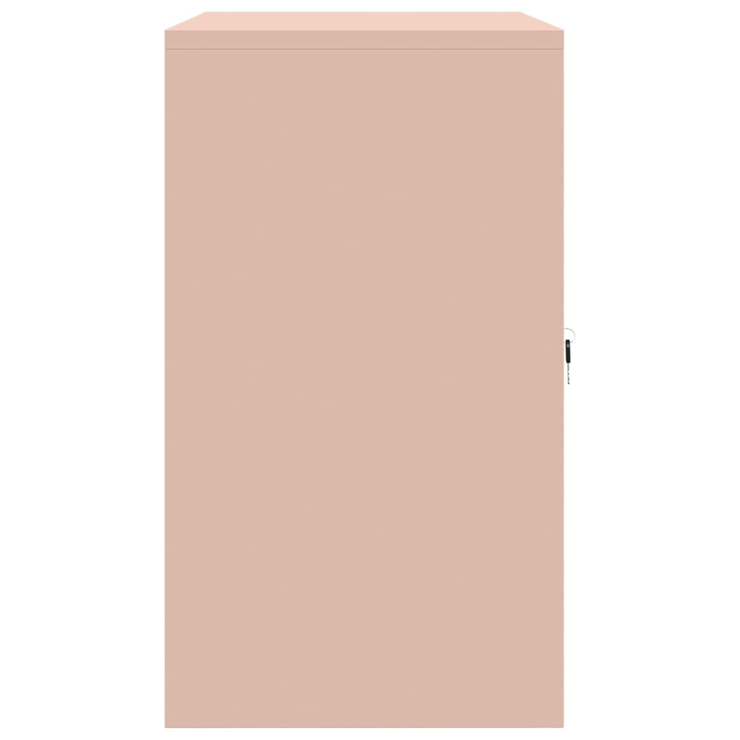 vidaXL Storage Cabinet Pink 80 x 40 x 70 cm Steel