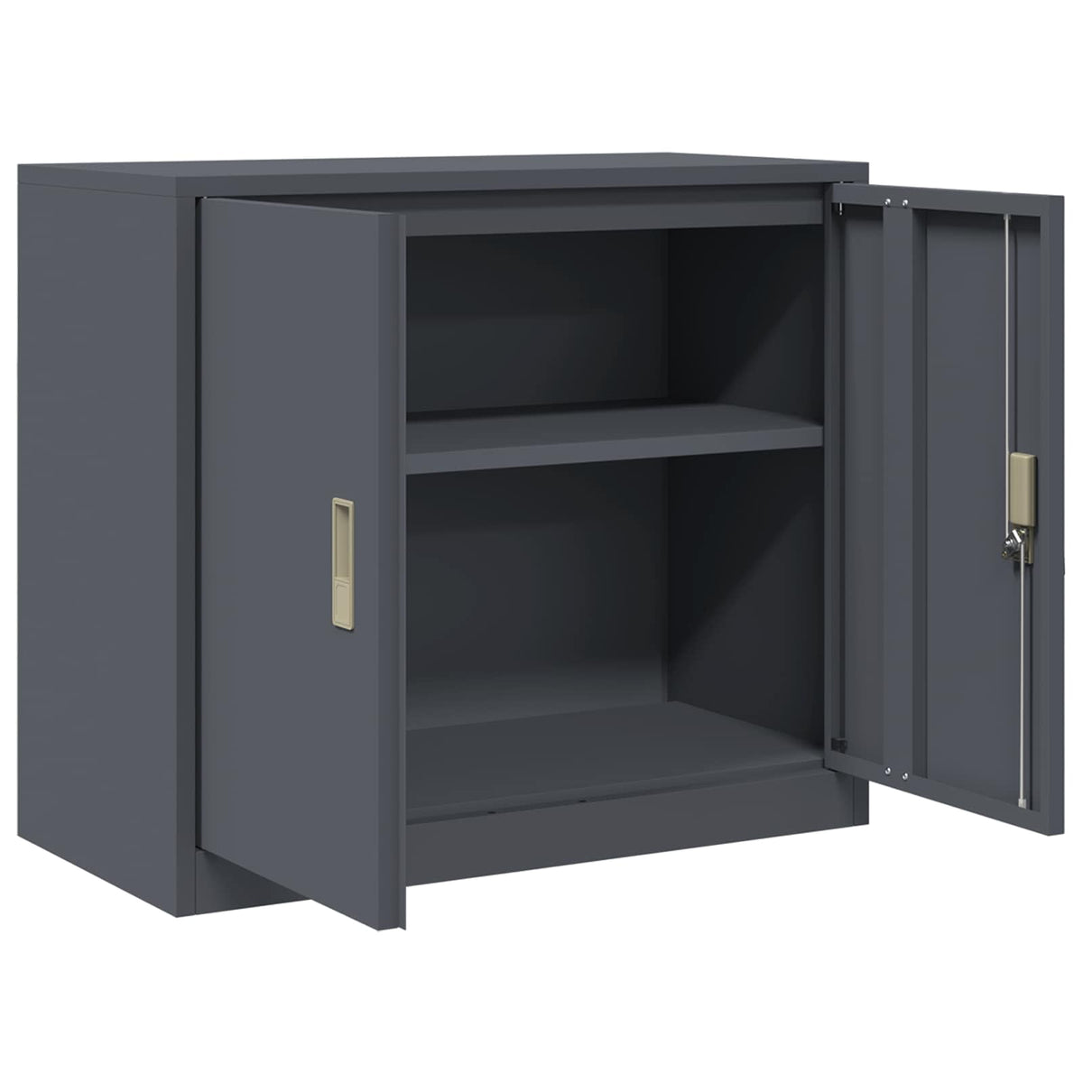 vidaXL Storage Cabinet Anthracite 80 x 40 x 70 cm Steel