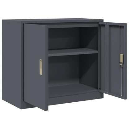 vidaXL Storage Cabinet Anthracite 80 x 40 x 70 cm Steel
