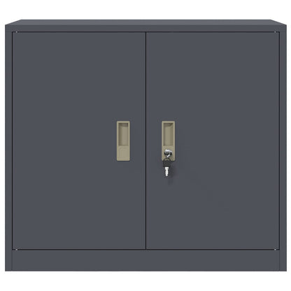 vidaXL Storage Cabinet Anthracite 80 x 40 x 70 cm Steel
