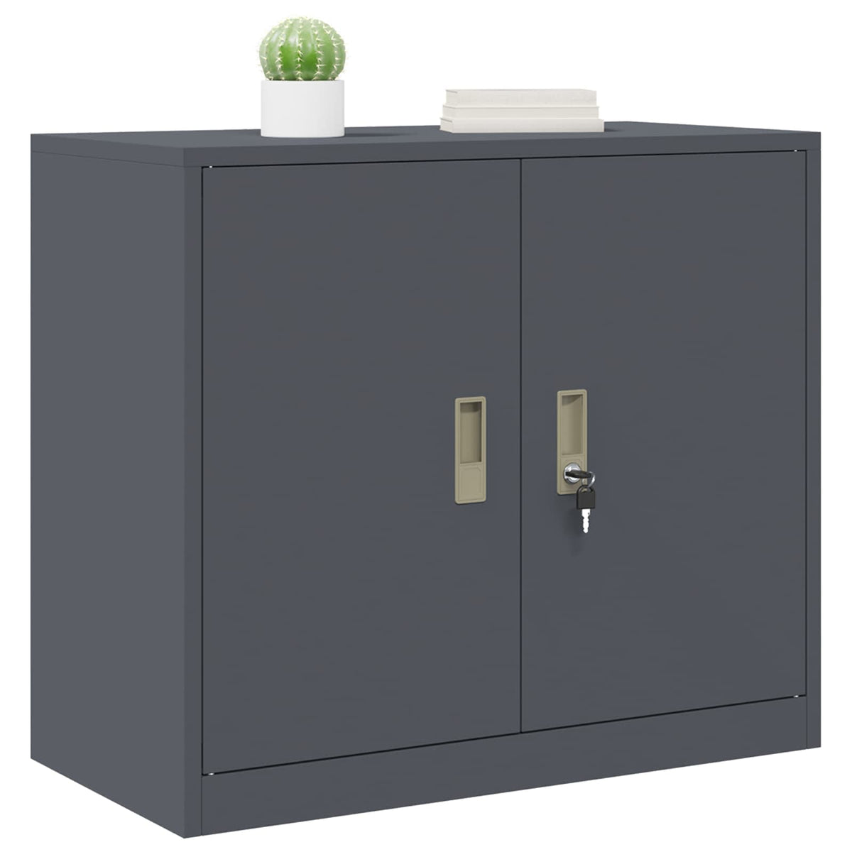 vidaXL Storage Cabinet Anthracite 80 x 40 x 70 cm Steel