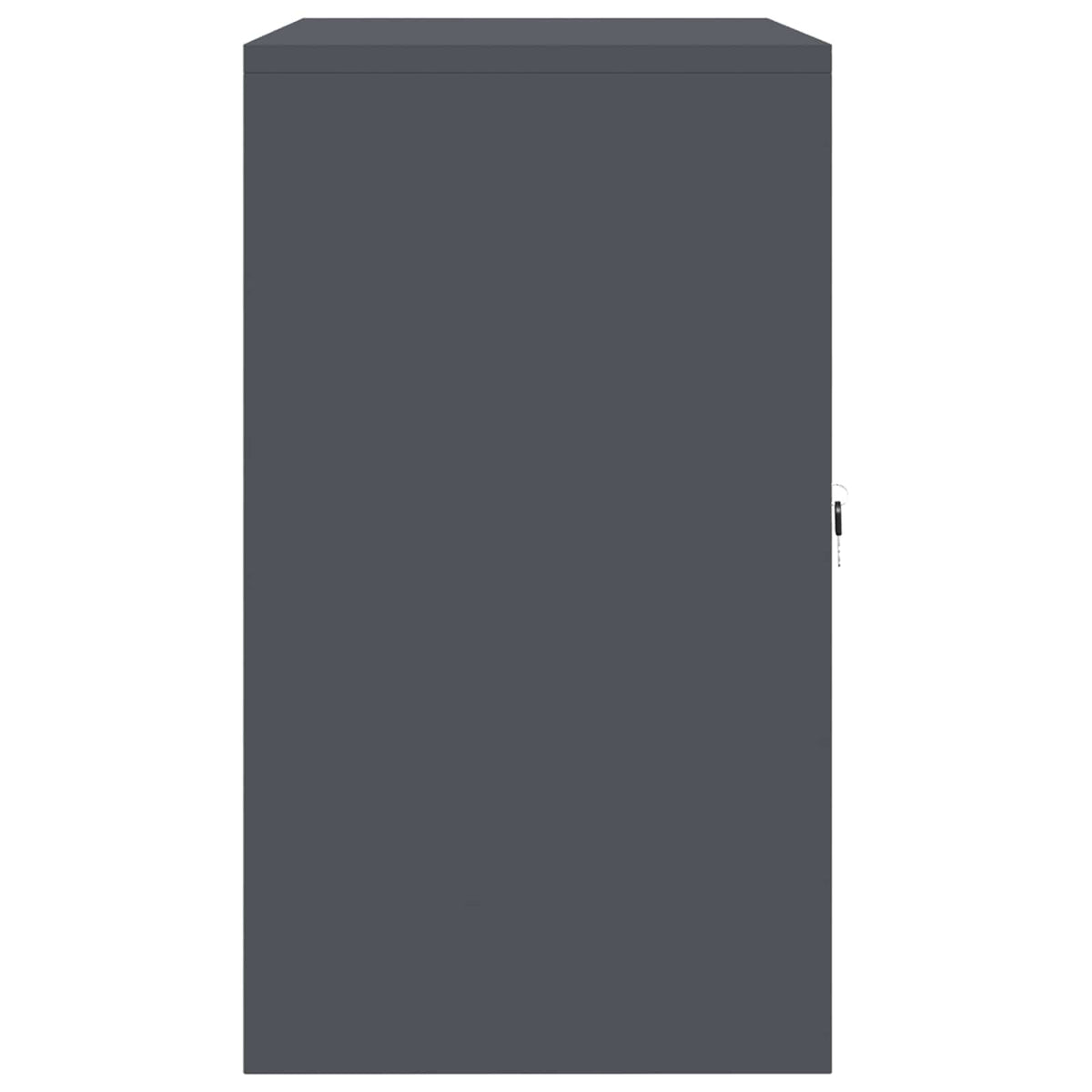 vidaXL Storage Cabinet Anthracite 80 x 40 x 70 cm Steel
