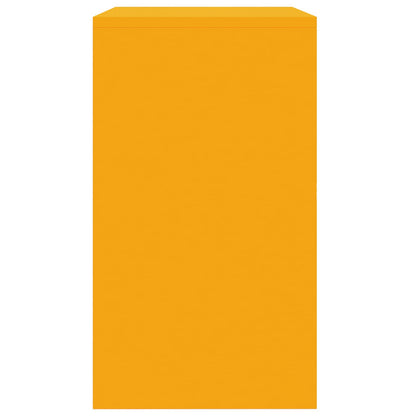 vidaXL Storage Cabinet Mustard Yellow 80 x 40 x 70 cm Steel