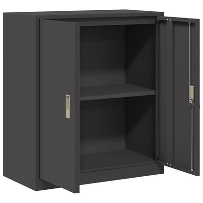 vidaXL Storage Cabinet Black 80 x 40 x 90 cm Steel