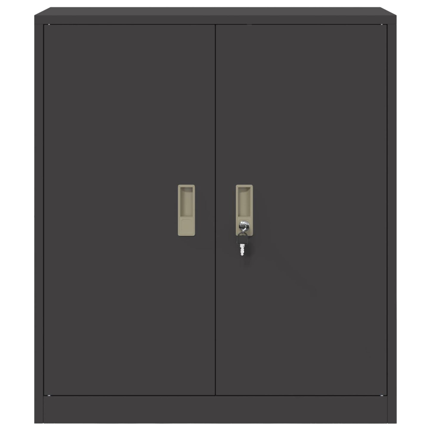 vidaXL Storage Cabinet Black 80 x 40 x 90 cm Steel