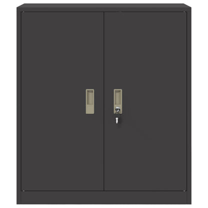 vidaXL Storage Cabinet Black 80 x 40 x 90 cm Steel