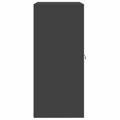vidaXL Storage Cabinet Black 80 x 40 x 90 cm Steel