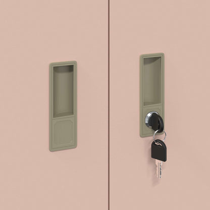 vidaXL Storage Cabinet Pink 80 x 40 x 90 cm Steel
