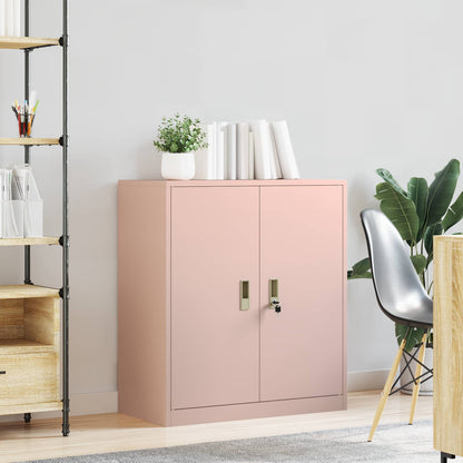 vidaXL Storage Cabinet Pink 80 x 40 x 90 cm Steel