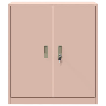 vidaXL Storage Cabinet Pink 80 x 40 x 90 cm Steel