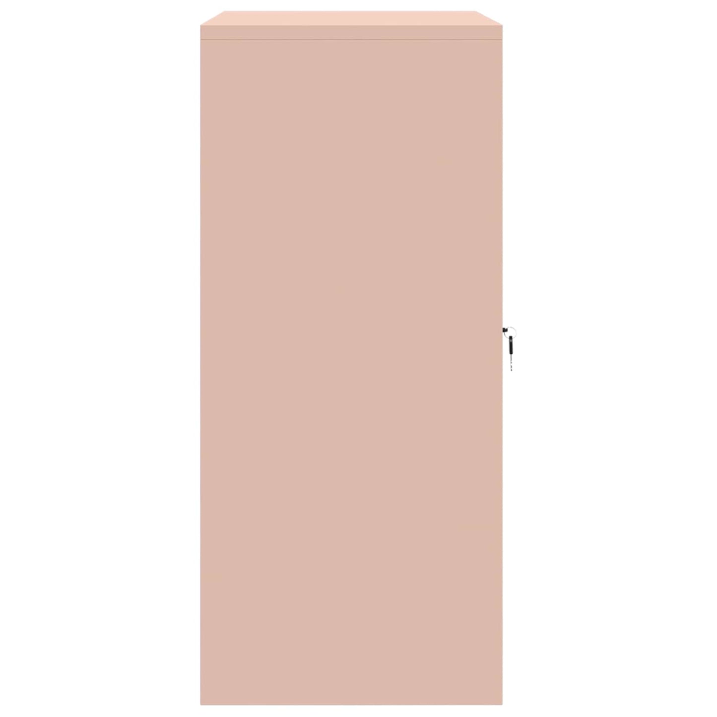 vidaXL Storage Cabinet Pink 80 x 40 x 90 cm Steel