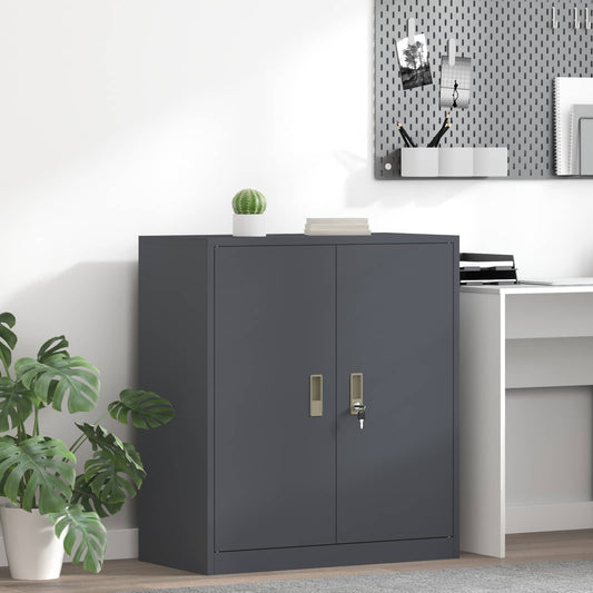 vidaXL Storage Cabinet Anthracite 80 x 40 x 90 cm Steel