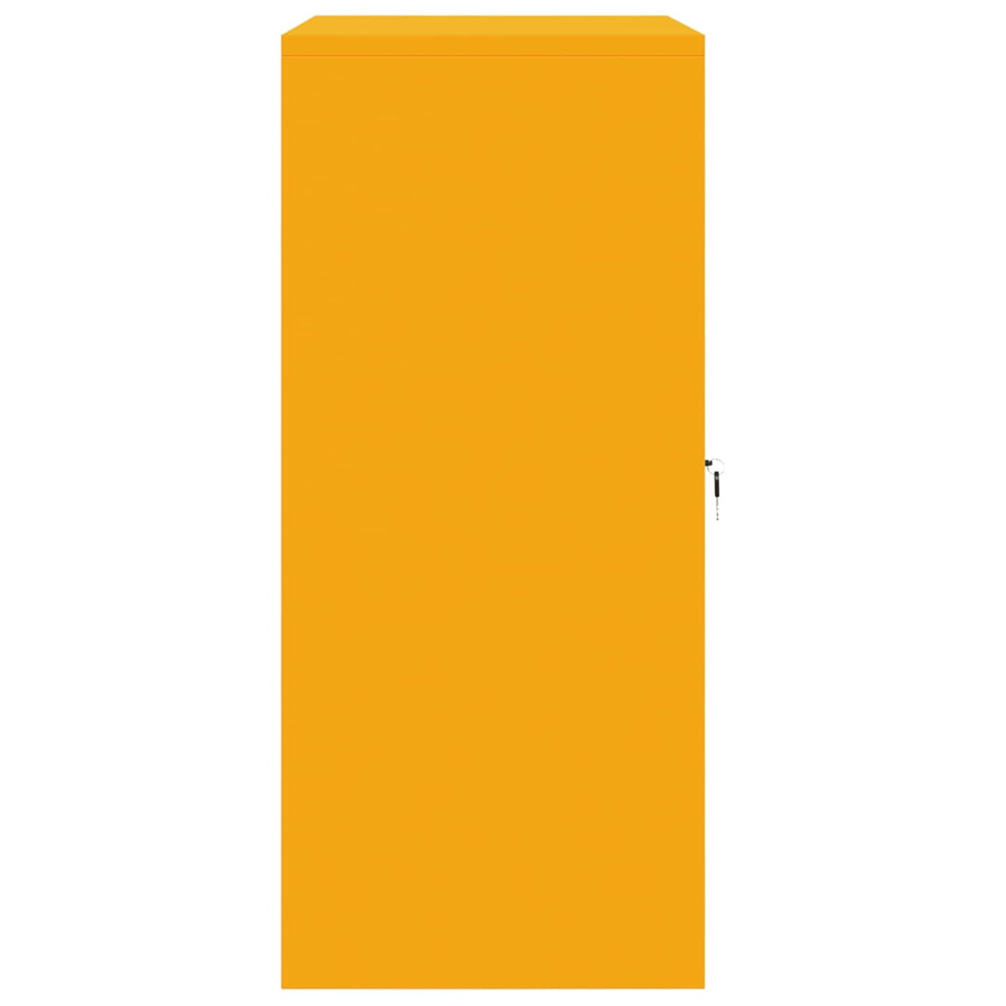 vidaXL Storage Cabinet Mustard Yellow 80 x 40 x 90 cm Steel