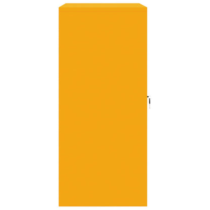 vidaXL Storage Cabinet Mustard Yellow 80 x 40 x 90 cm Steel