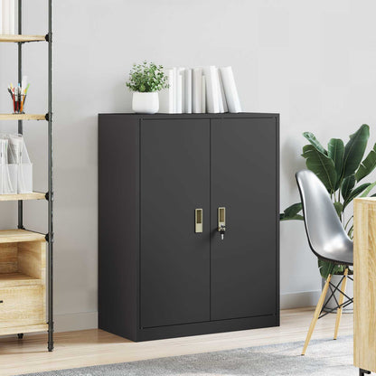 vidaXL Storage Cabinet Black 80 x 40 x 105 cm Steel