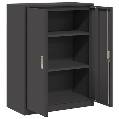 vidaXL Storage Cabinet Black 80 x 40 x 105 cm Steel