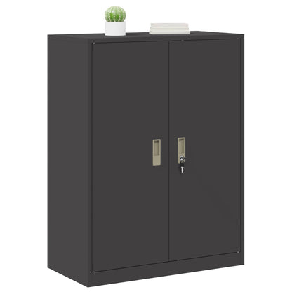 vidaXL Storage Cabinet Black 80 x 40 x 105 cm Steel
