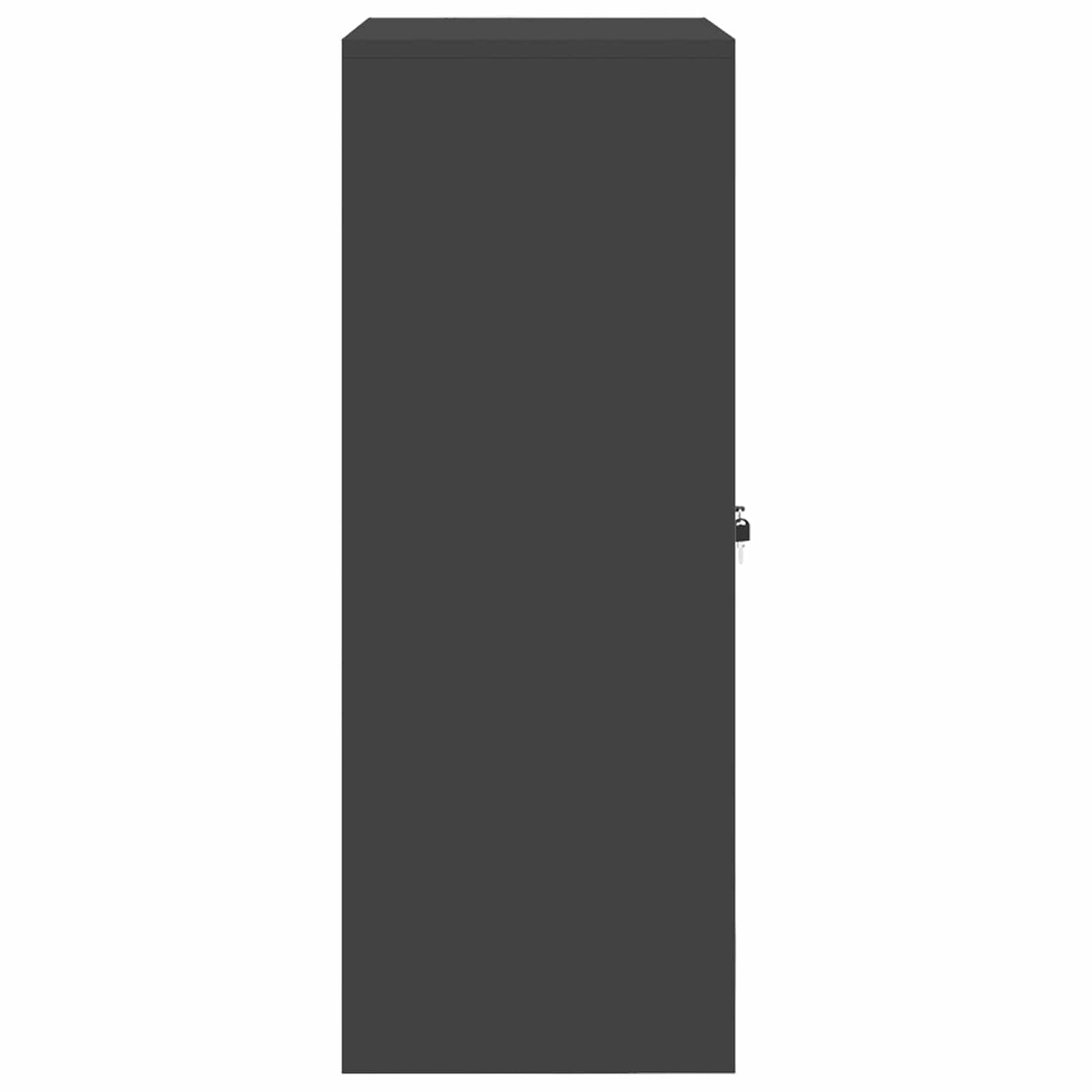 vidaXL Storage Cabinet Black 80 x 40 x 105 cm Steel