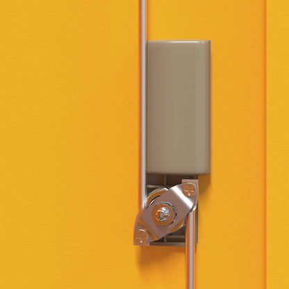 vidaXL Storage Cabinet Mustard Yellow 80 x 40 x 105 cm Steel