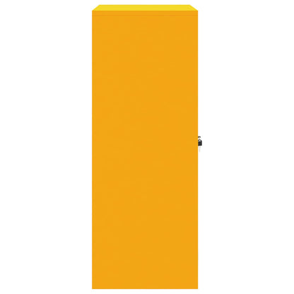 vidaXL Storage Cabinet Mustard Yellow 80 x 40 x 105 cm Steel
