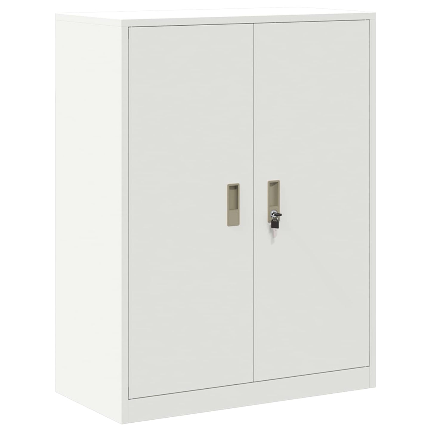 vidaXL Storage Cabinet White 80 x 40 x 105 cm Steel