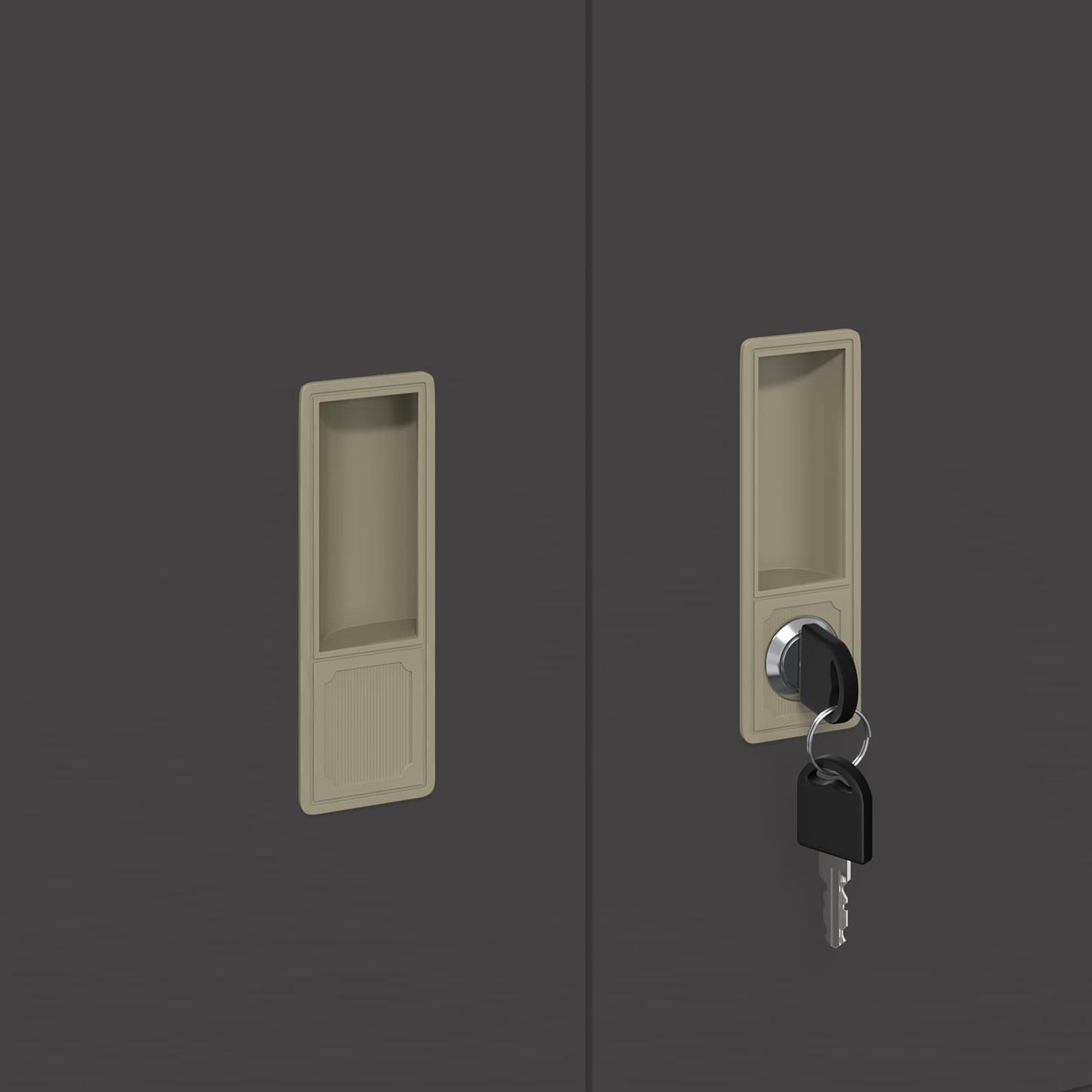 vidaXL Storage Cabinet Black 60 x 40 x 40 cm Cold-Rolled Steel