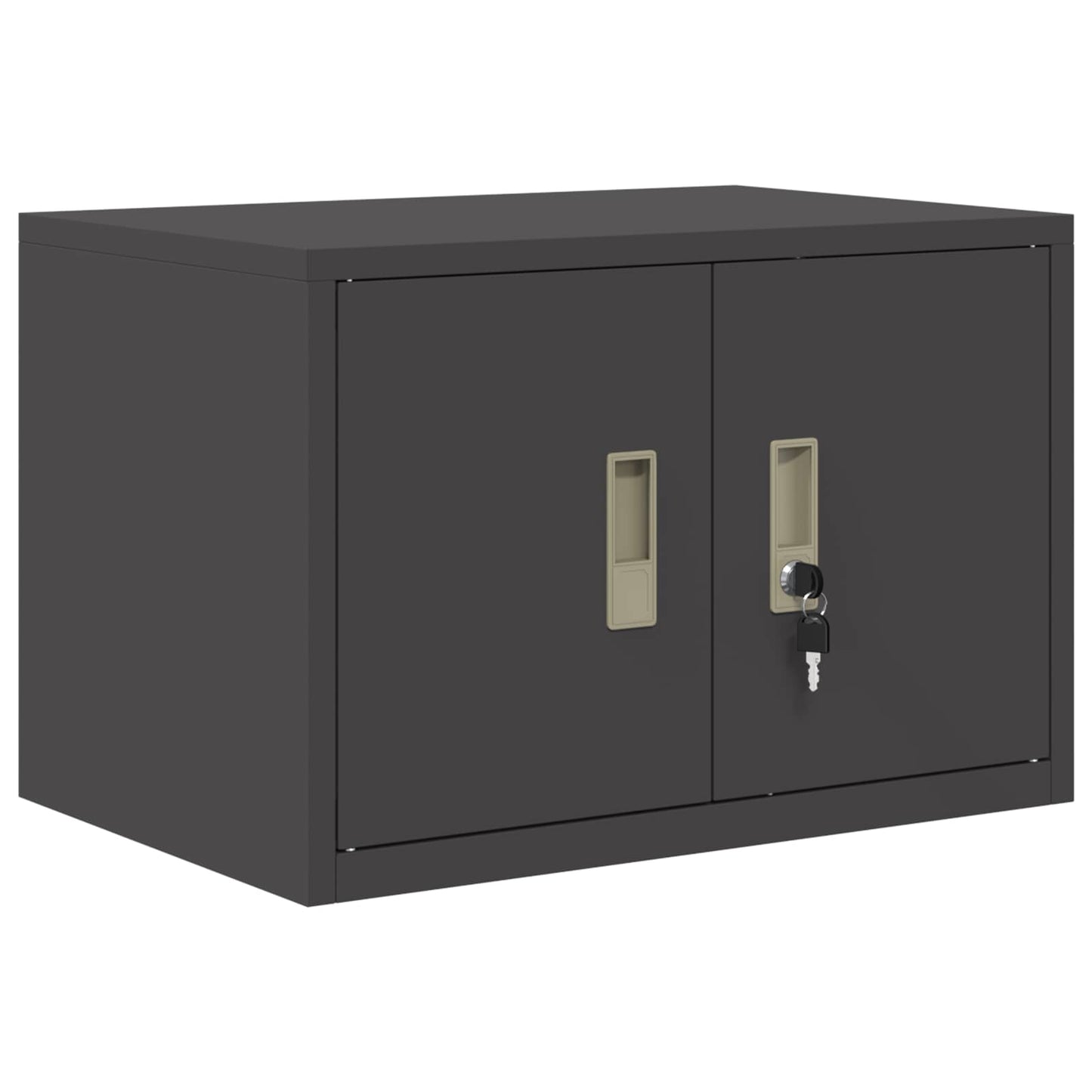 vidaXL Storage Cabinet Black 60 x 40 x 40 cm Cold-Rolled Steel