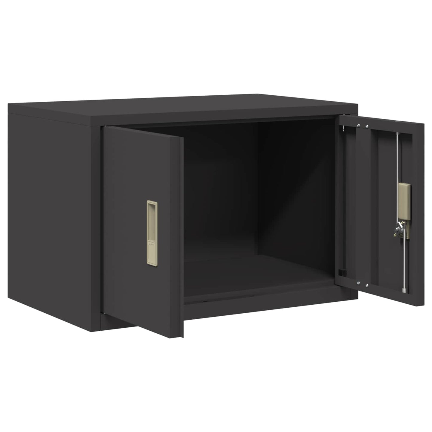 vidaXL Storage Cabinet Black 60 x 40 x 40 cm Cold-Rolled Steel