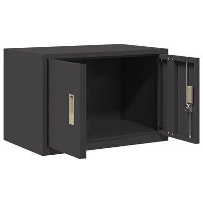 vidaXL Storage Cabinet Black 60 x 40 x 40 cm Cold-Rolled Steel
