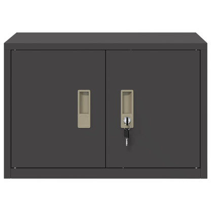 vidaXL Storage Cabinet Black 60 x 40 x 40 cm Cold-Rolled Steel