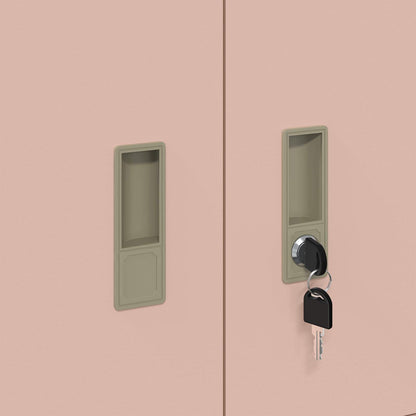 vidaXL Storage Cabinet Pink 60 x 40 x 40 cm Steel