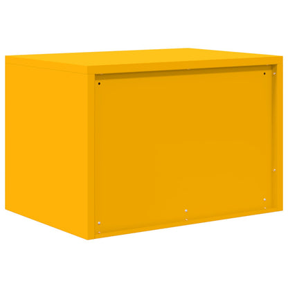 vidaXL Storage Cabinet Mustard Yellow 60 x 40 x 40 cm Steel