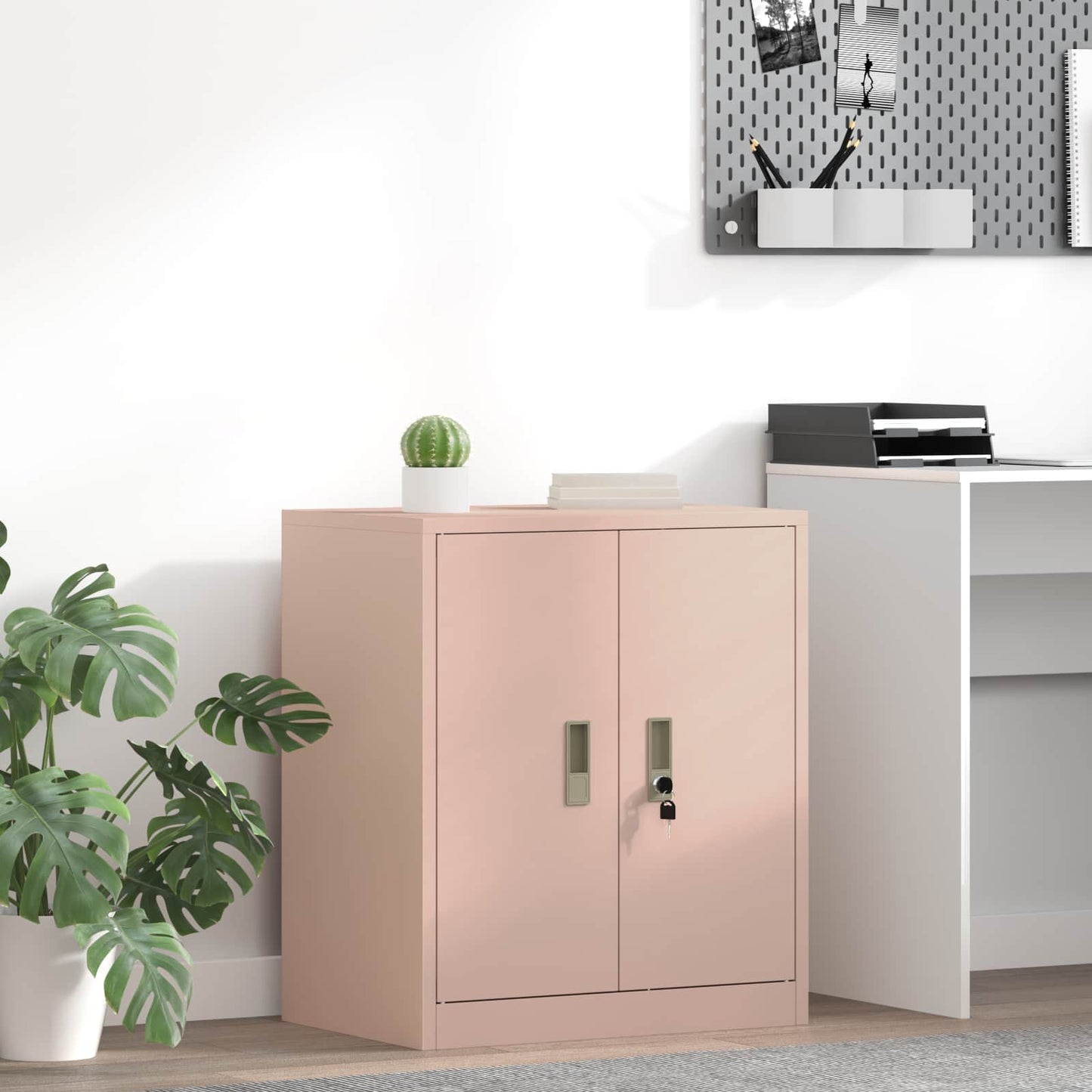 vidaXL Storage Cabinet Pink 60 x 40 x 70 cm Steel