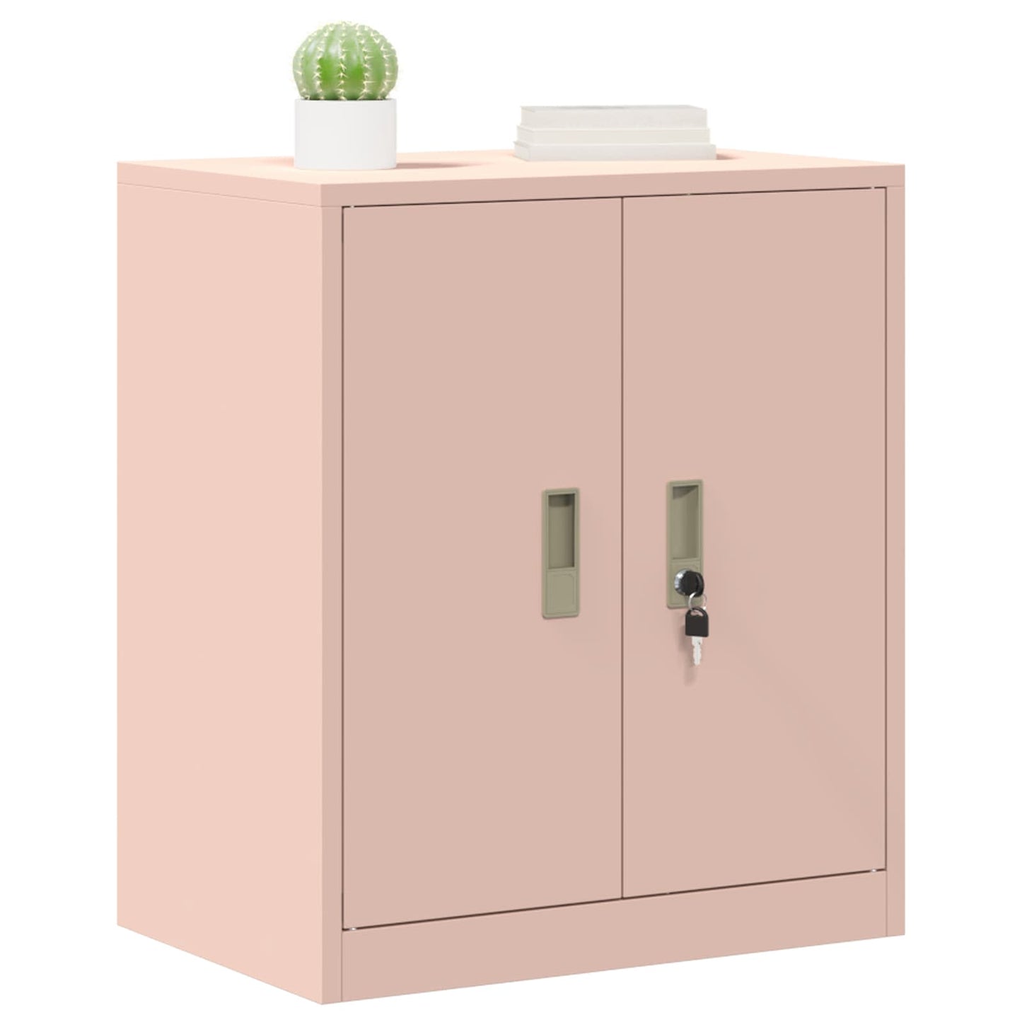 vidaXL Storage Cabinet Pink 60 x 40 x 70 cm Steel