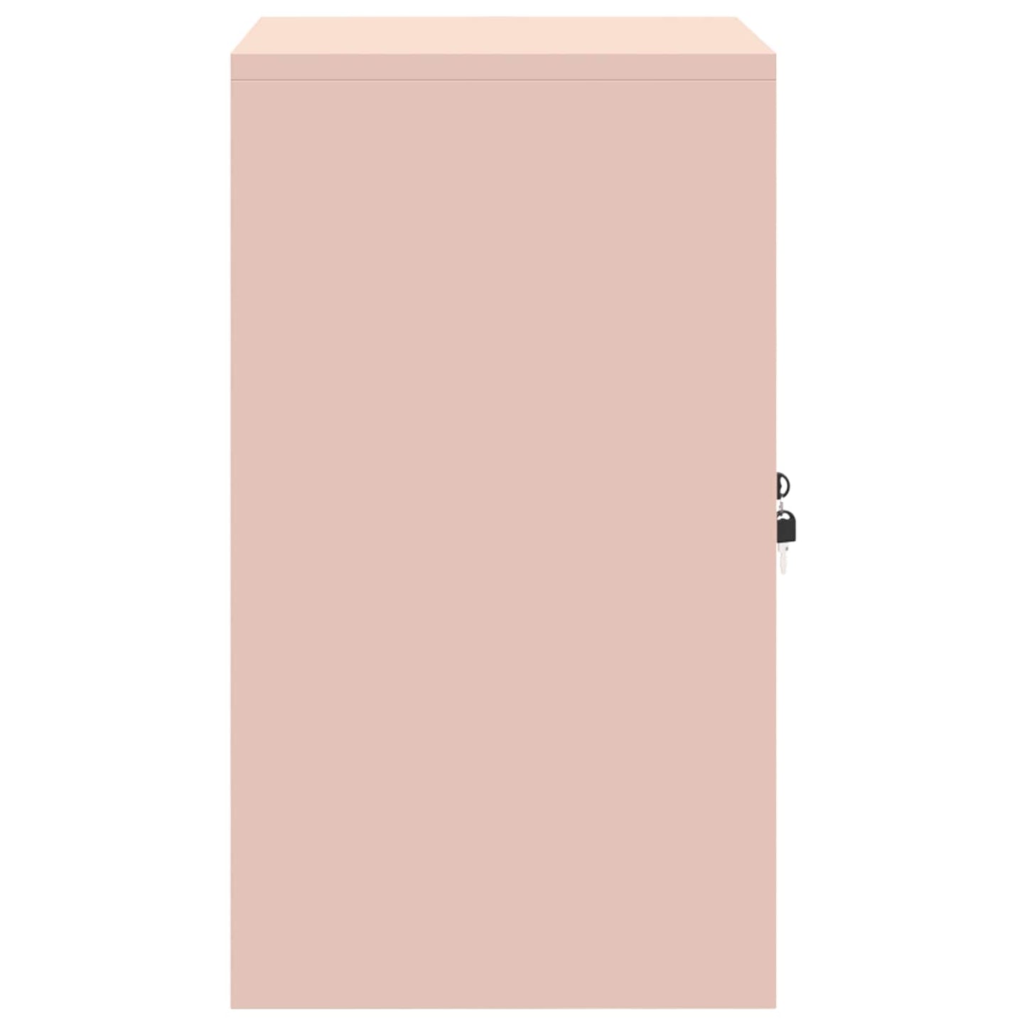 vidaXL Storage Cabinet Pink 60 x 40 x 70 cm Steel