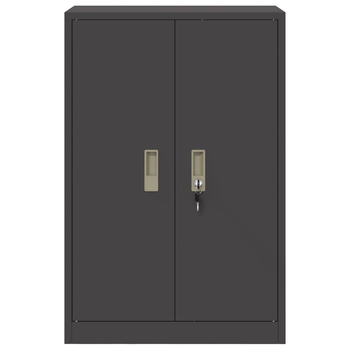 vidaXL Storage Cabinet Black 60 x 40 x 90 cm Steel