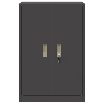 vidaXL Storage Cabinet Black 60 x 40 x 90 cm Steel