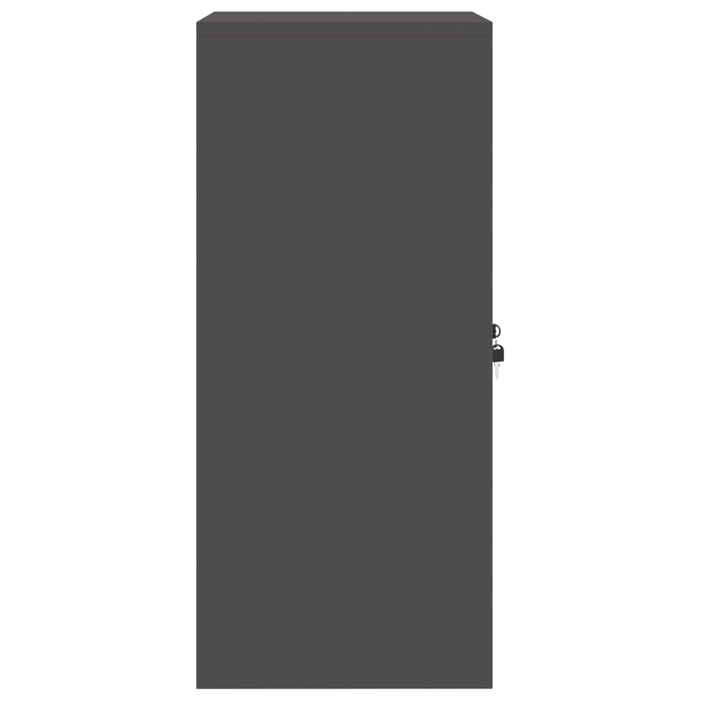 vidaXL Storage Cabinet Black 60 x 40 x 90 cm Steel