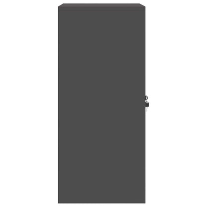 vidaXL Storage Cabinet Black 60 x 40 x 90 cm Steel