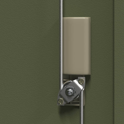 vidaXL Storage Cabinet Olive Green 60 x 40 x 90 cm Steel