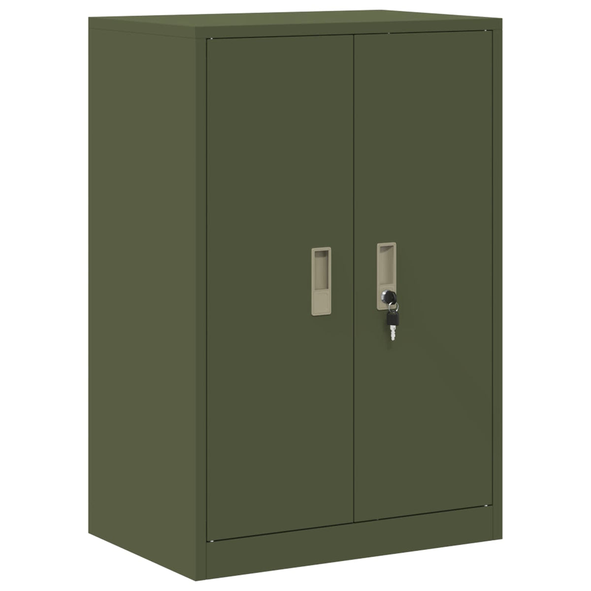 vidaXL Storage Cabinet Olive Green 60 x 40 x 90 cm Steel