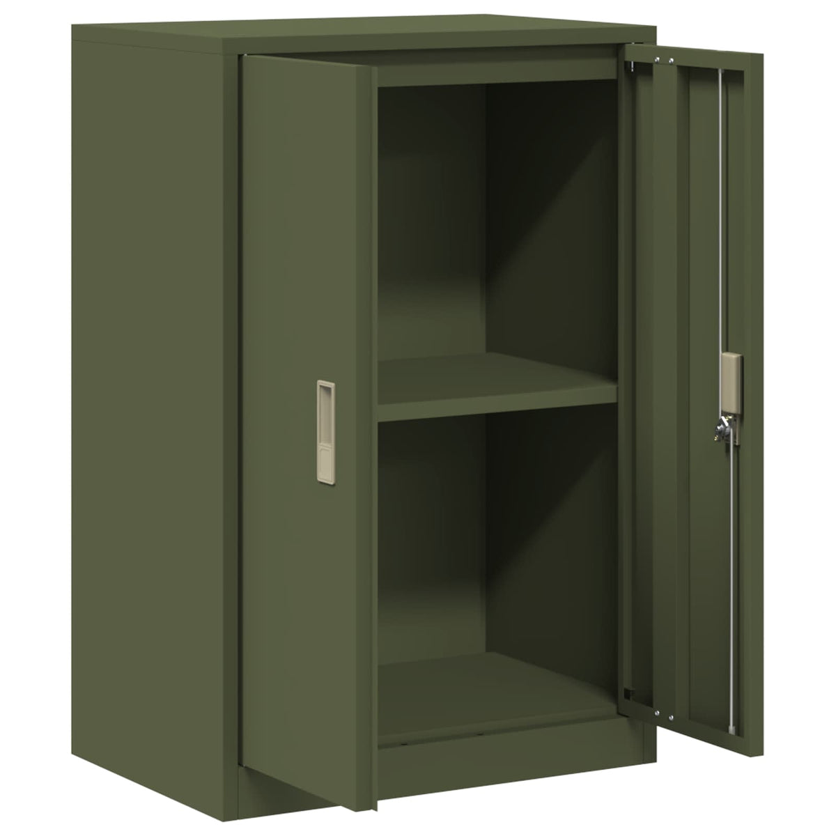 vidaXL Storage Cabinet Olive Green 60 x 40 x 90 cm Steel