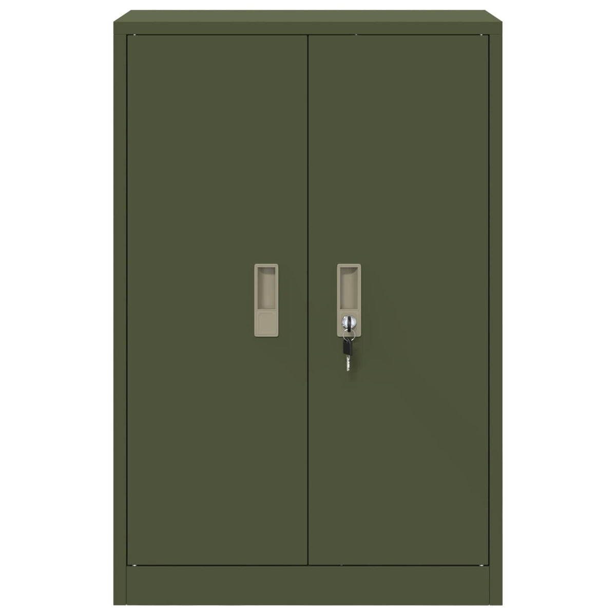 vidaXL Storage Cabinet Olive Green 60 x 40 x 90 cm Steel