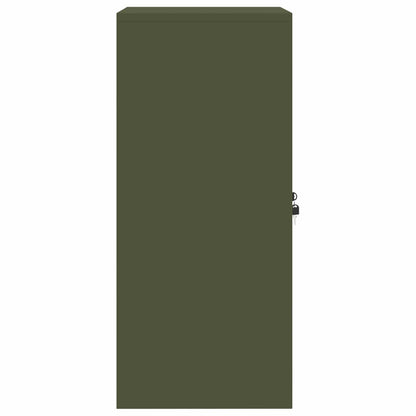 vidaXL Storage Cabinet Olive Green 60 x 40 x 90 cm Steel