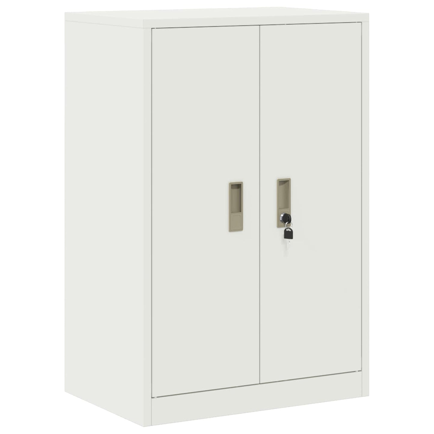 vidaXL Storage Cabinet White 60 x 40 x 90 cm Steel