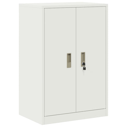 vidaXL Storage Cabinet White 60 x 40 x 90 cm Steel